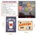 3D Coffee Menu Style Art Vintage Tin Sign Bar Cafe Home Wall Decor Metal Poster    253791617668
